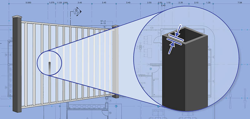 aluminum fence pickets