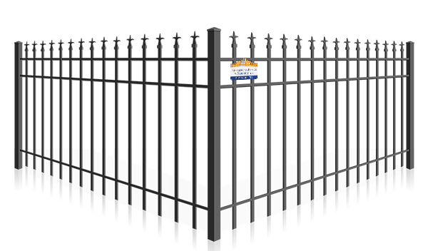Aluminum Fence With Triad Style Finials in York PA, Pennsylvania