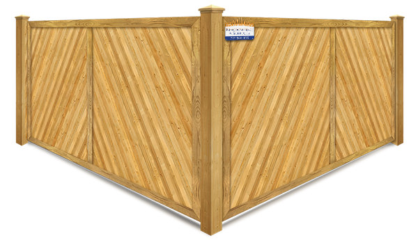 Herringbone Privacy Wood Fence in York PA, Pennsylvania
