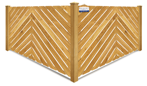 Herringbone Style Wood Fence - Lancaster County PA