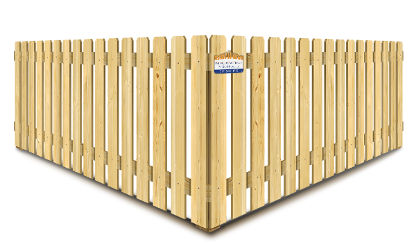 Dog Ear Style Wood Picket Fence - Lancaster County PA