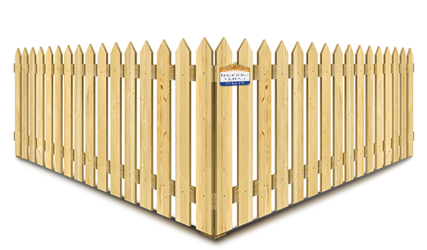 Classic Picket Style Wood Fence - Lancaster County PA