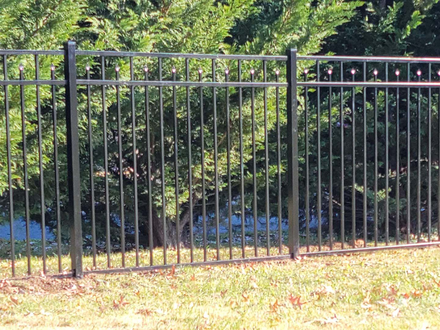 Lancaster County Pennsylvania 3 Rail Black Aluminum Fence