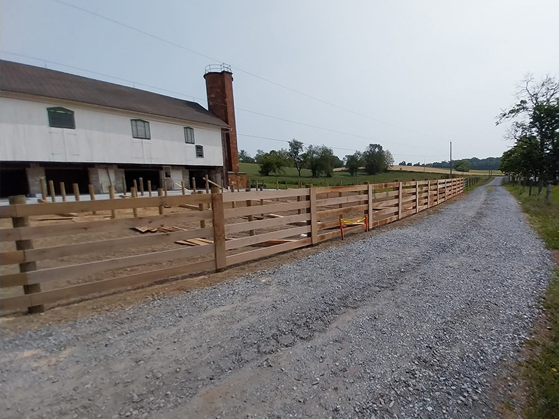 wood fence Lancaster County Pennsylvania